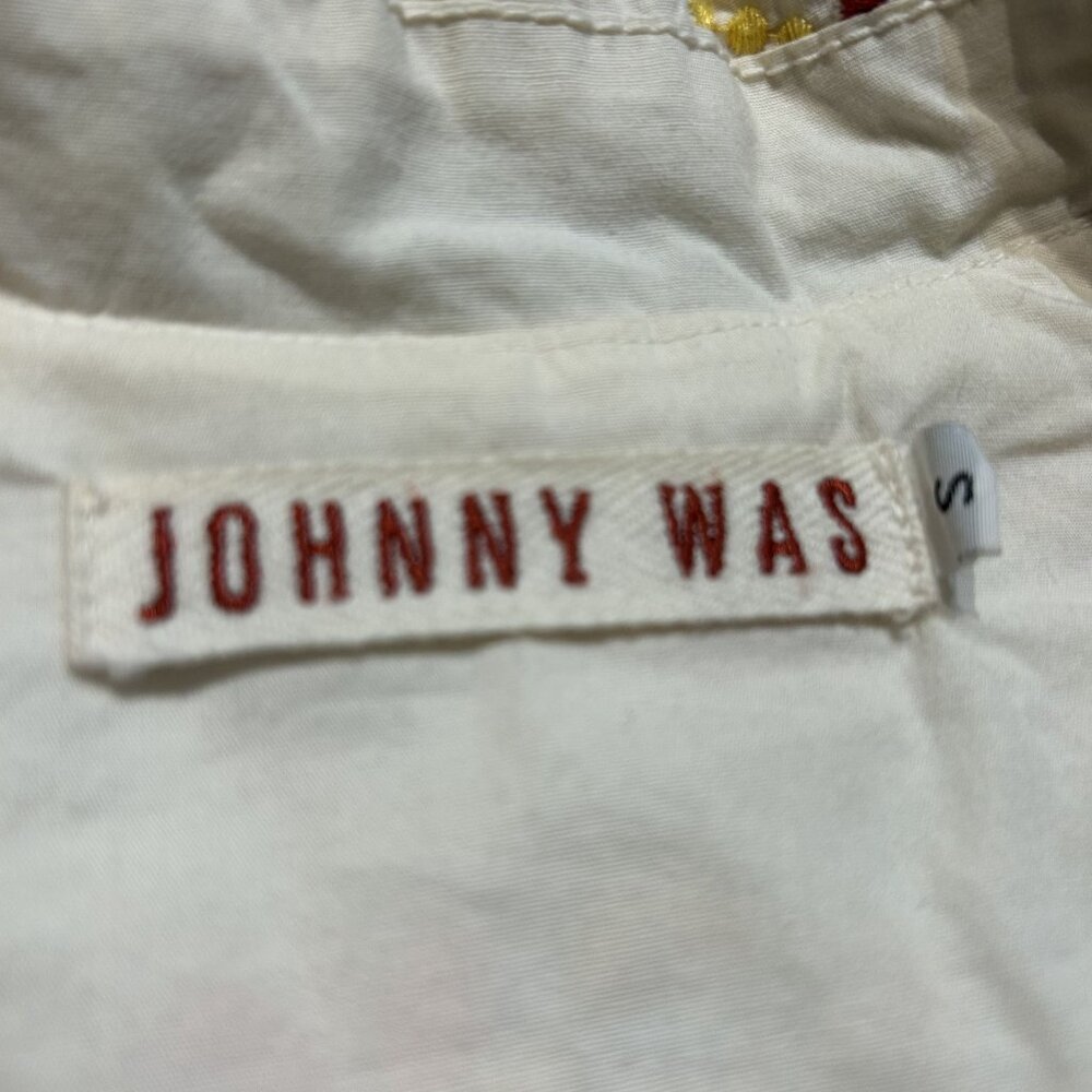Johnny Was Embroidered Floral Blazer Small Boho Cottagecore Colorful Hippie - Picture 6 of 13